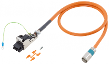 Siemens 6FX80025DS011BA0 - POWER CABLE, PREFAB,TRAILING,MC800+,10M