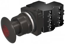 Siemens 52BP2D2G - PP2.NEMA4X.MTD.FV 24V INC.BLK-RED.2NC