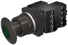 Siemens 52BP2G3G - PP2,NEMA4X,MTD,XF 120V INC,BLK-GREEN,2NC