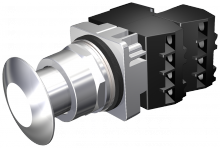 Siemens 52PP2EBGB - PP2,CHROME,MTD,FV 120V LED,CHR-WHITE,2NC