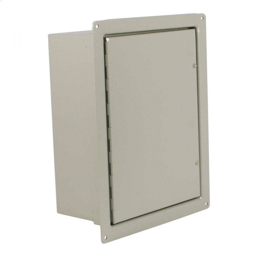 N12 SGL DR FLUSH WALL MNT 16X12X6 CS-GRY