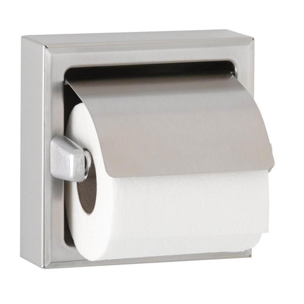 Toilet Tissue Dispenser With Hood, Satin