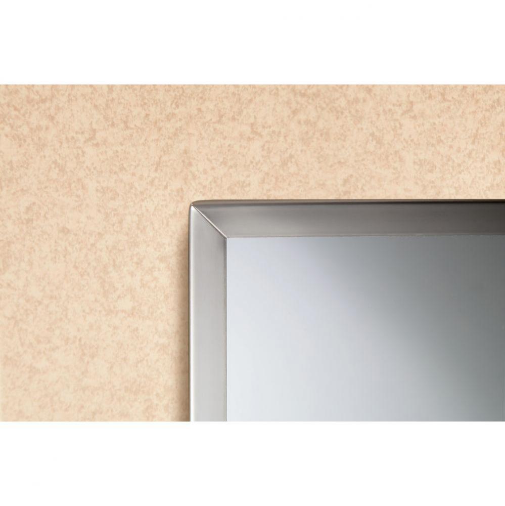 Tempered Glass Channel Frame Mirror 24X36