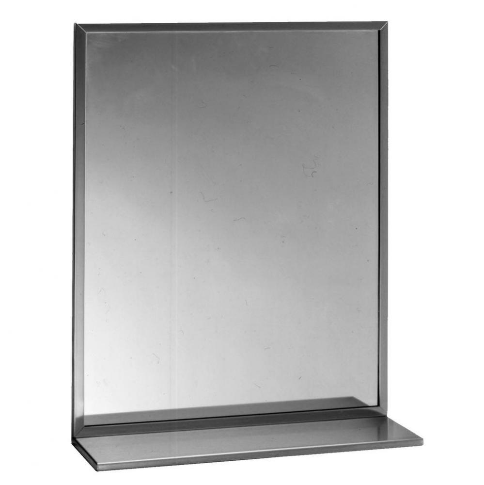 Channel-Framed Mirror/Shelf Combination 18X24