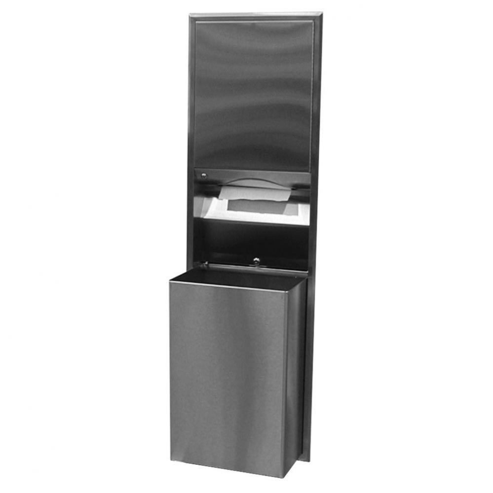 Convertible Paper Towel Dispenser/Waste Receptacle