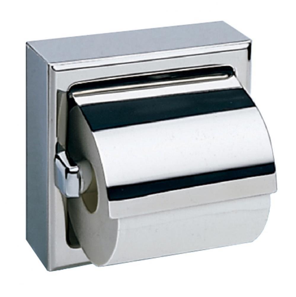 Toilet Tissue Dispenser With Hood, Bright-Polished