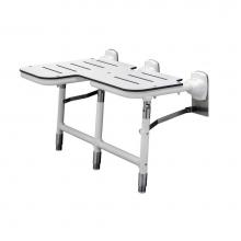 Bobrick 918116R - Bariatric Folding Shower Seat With Legs - Right Hand