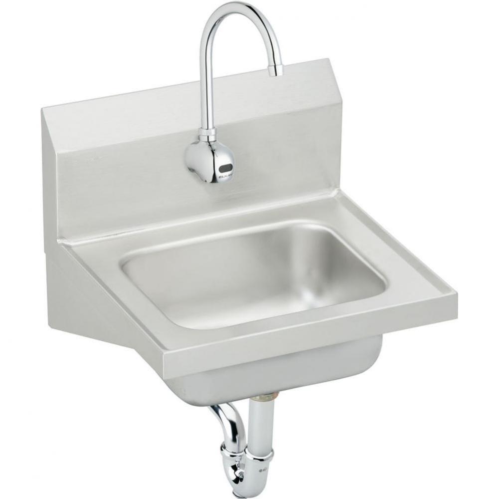 Stainless Steel 16-3/4&apos;&apos; x 15-1/2&apos;&apos; x 13&apos;&apos;, Single Bowl Wall Hung Ha