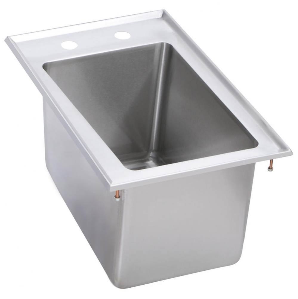 Stainless Steel 13&apos;&apos; x 19&apos;&apos; x 10&apos;&apos; 18 Gauge One Compartment Drop-In