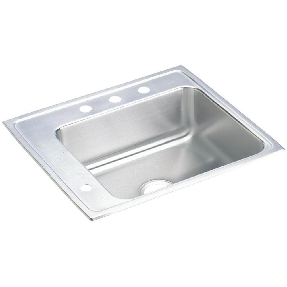 Lustertone Classic Stainless Steel 25&apos;&apos; x 22&apos;&apos; x 6&apos;&apos;, Single Bowl Dr