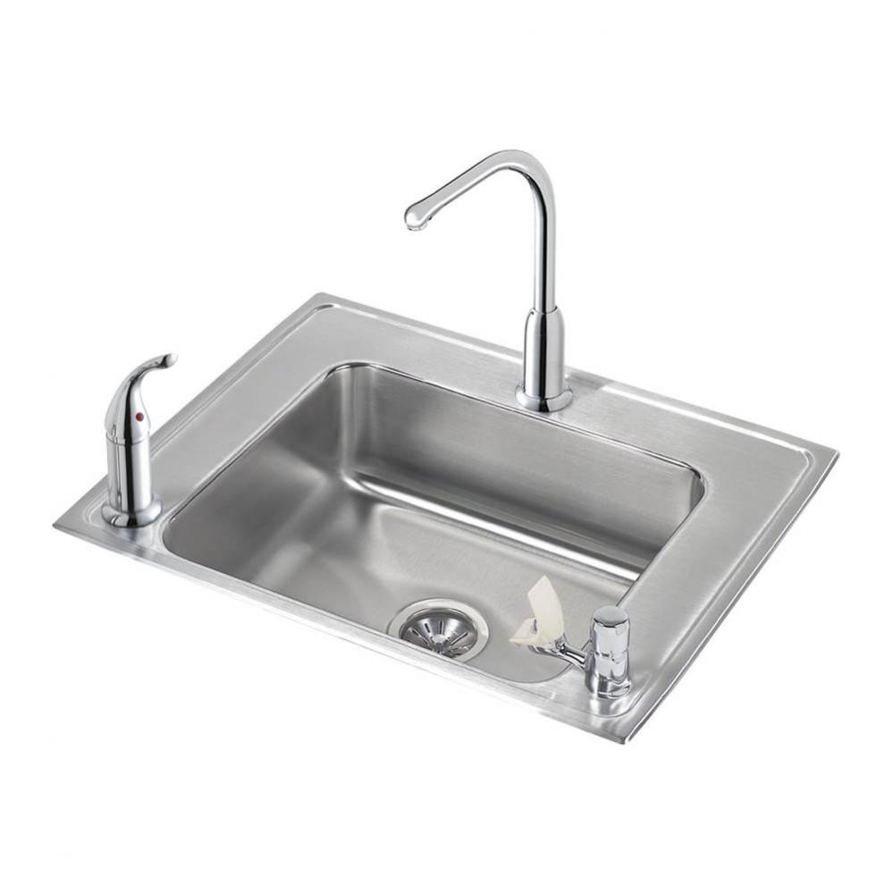 Lustertone Classic Stainless Steel 28&apos;&apos; x 22&apos;&apos; x 6&apos;&apos;, Single Bowl Dr