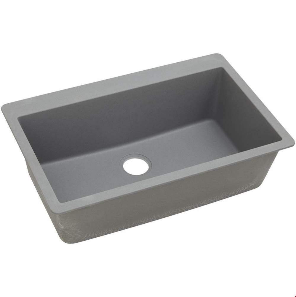 Quartz Classic 33&apos;&apos; x 20-7/8&apos;&apos; x 9-7/16&apos;&apos;, Single Bowl Drop-in Sink,