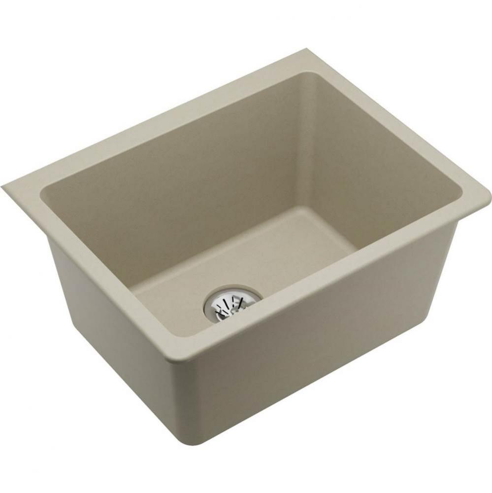 Quartz Classic 25&apos;&apos; x 18-1/2&apos;&apos; x 11-13/16&apos;&apos;, Undermount Laundry Sink