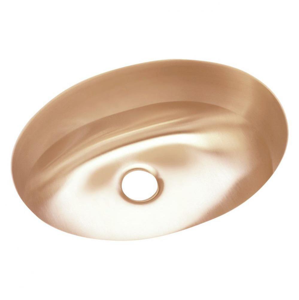 CuVerro Antimicrobial Copper 18&apos;&apos; x 14&apos;&apos; x 6&apos;&apos;, Single Bowl Undermou