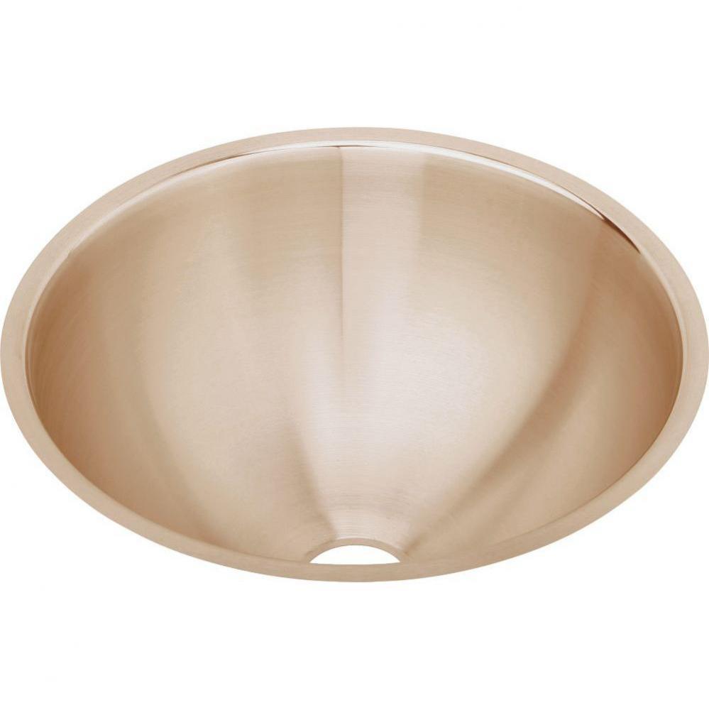 CuVerro Antimicrobial Copper 14-3/8&apos;&apos; x 14-3/8&apos;&apos; x 6&apos;&apos;, Single Bowl