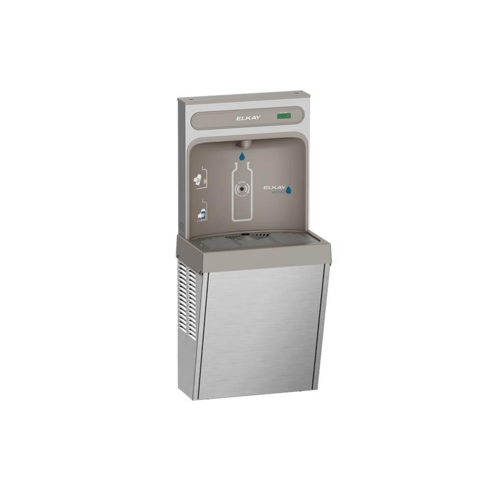 ezH2O Refrigerated Surface Mount Bottle Filling Station, Non-Filtered 8GPH Stainless Steel