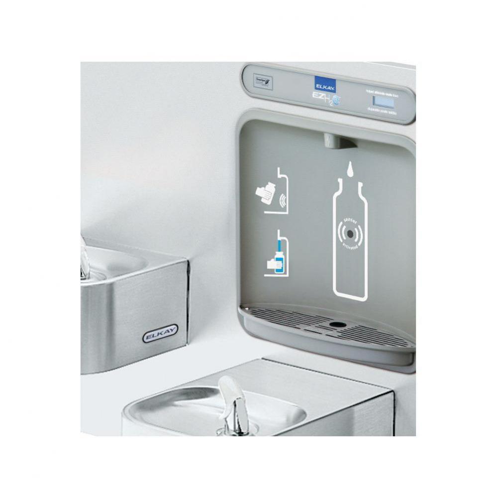 ezH2O Bottle Filling Station and Integral Soft Sides Fountain, Non-Filtered Non-Refrigerated Stain