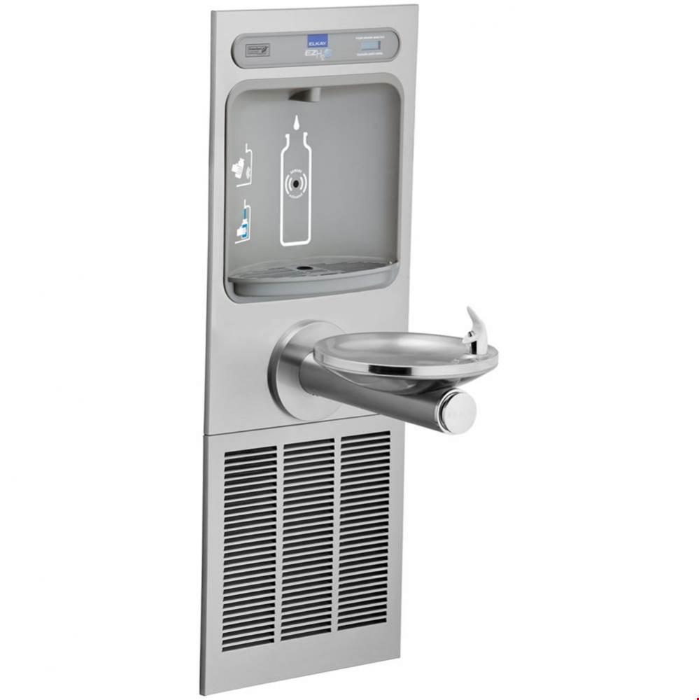 ezH2O Bottle Filling Station with Integral SwirlFlo Fountain, Refrigerated Non-Filtered Refrigerat
