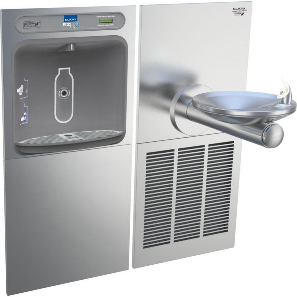 ezH2O Bottle Filling Station and SwirlFlo Single Fountain, High Efficiency Non-Filtered Refrigerat