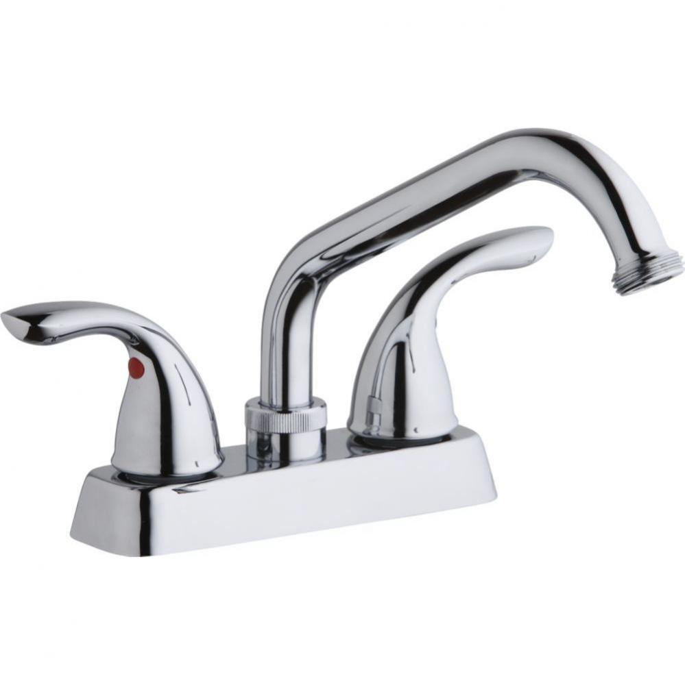 Everyday Laundry/Utility Deck Mount Faucet and Lever Handles Chrome