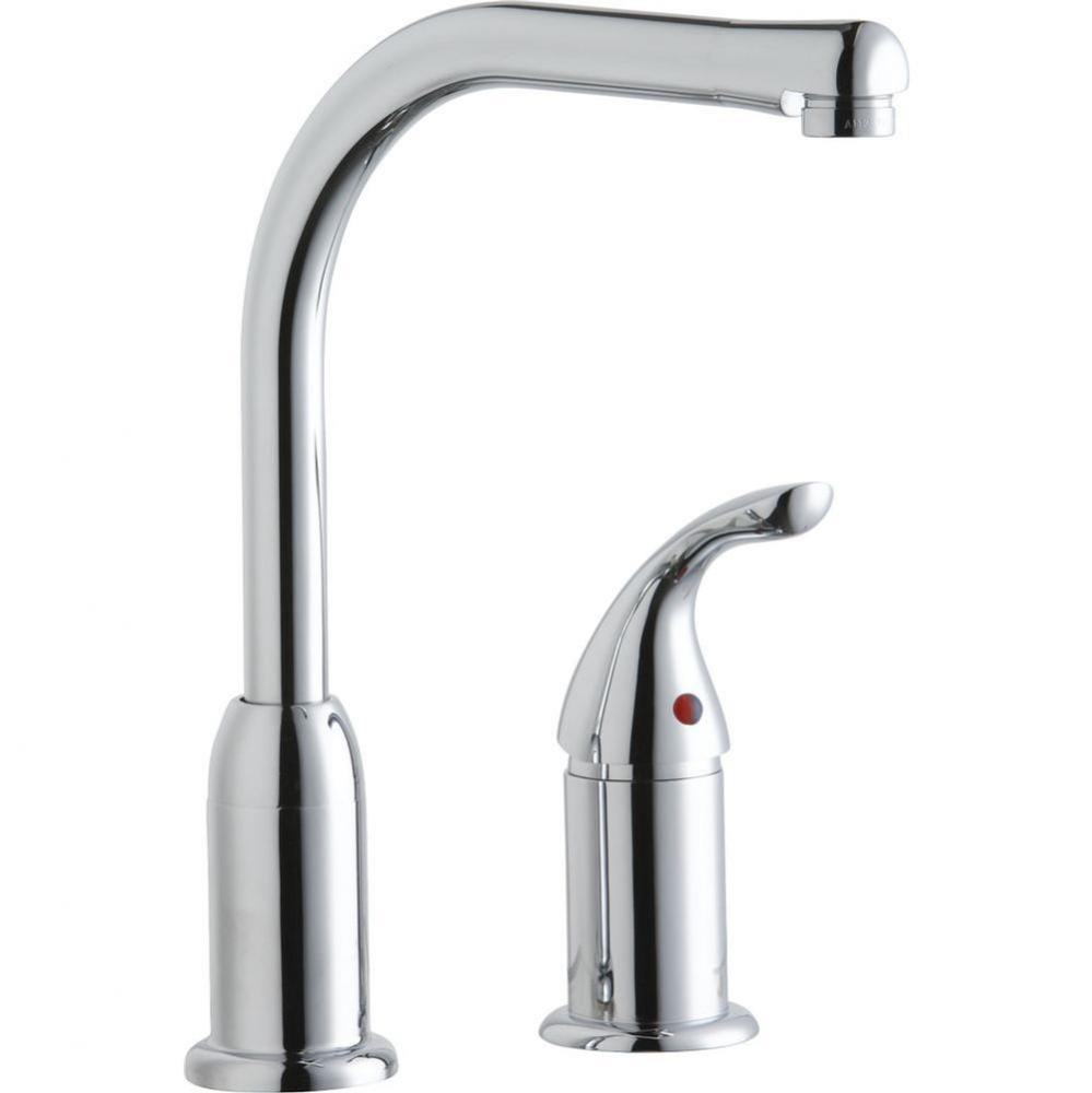 Everyday Kitchen Deck Mount Faucet with Remote Lever Handle Chrome