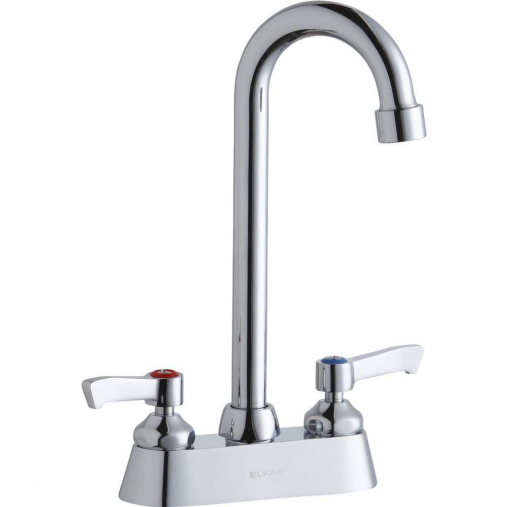 4&apos;&apos; Centerset with Exposed Deck Faucet with 5&apos;&apos; Gooseneck Spout 2&apos;&apos;