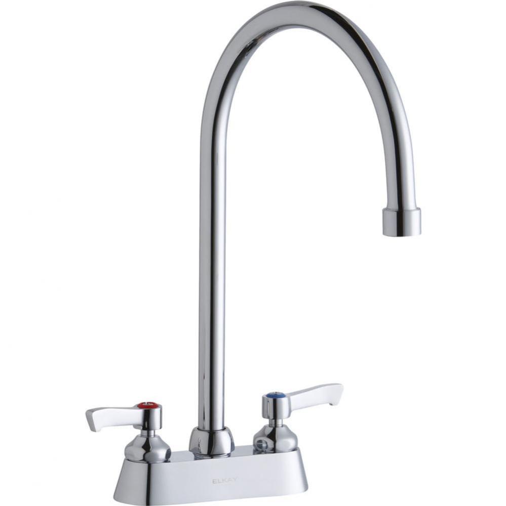 4&apos;&apos; Centerset with Exposed Deck Faucet with 8&apos;&apos; Gooseneck Spout 2&apos;&apos;