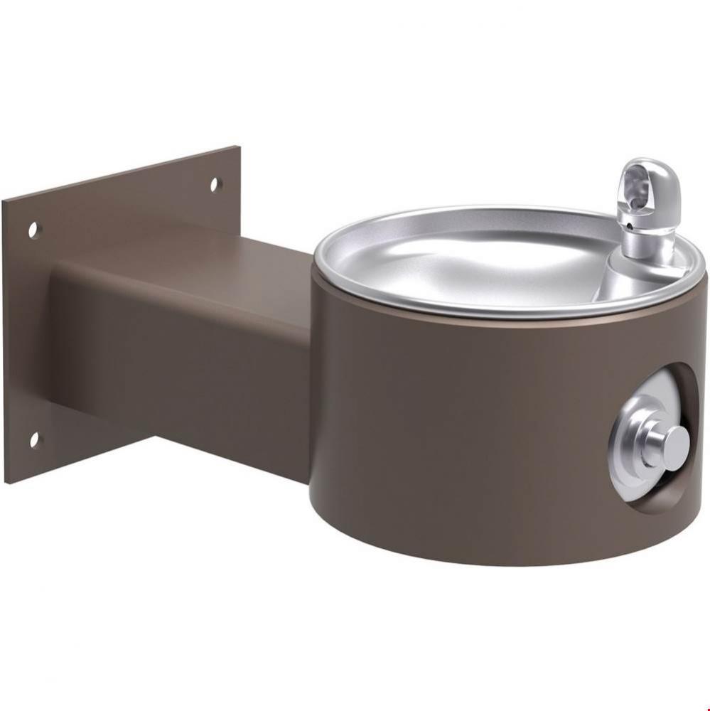 Outdoor Fountain Wall Mount Non-Filtered, Non-Refrigerated Freeze Resistant Brown