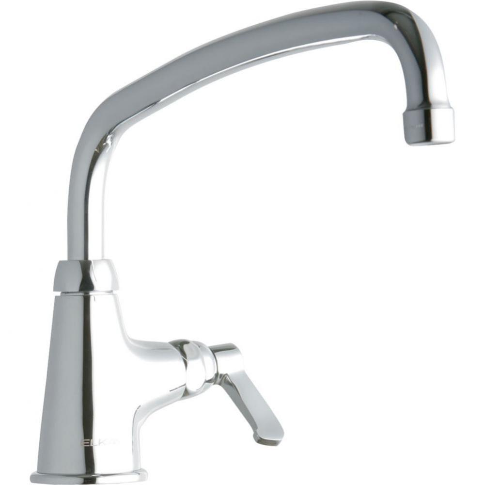 Single Hole with Single Control Faucet with 14&apos;&apos; Arc Tube Spout 2&apos;&apos; Lever Hand