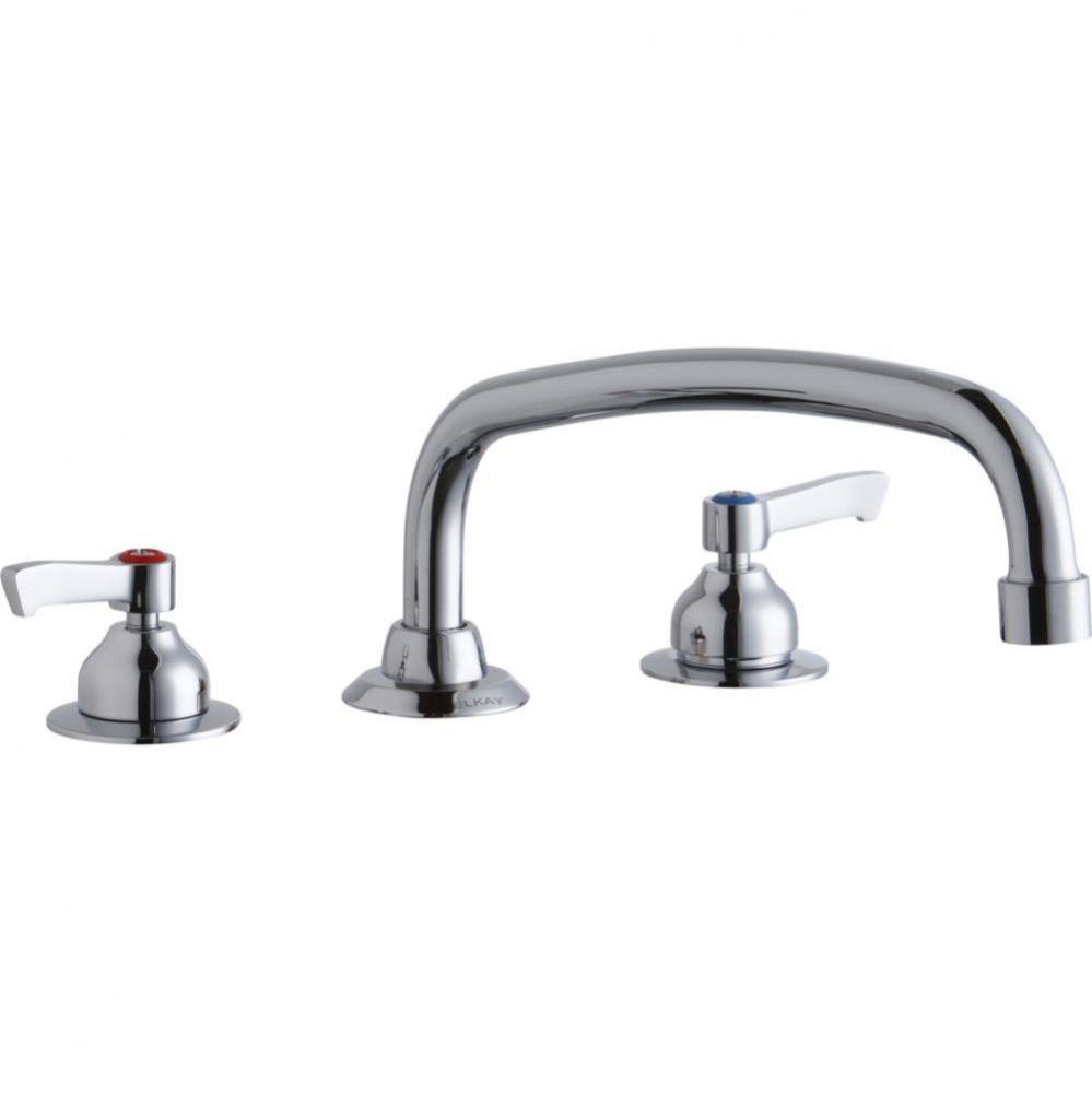 8&apos;&apos; Centerset with Concealed Deck Faucet with 14&apos;&apos; Arc Tube Spout 2&apos;&apos