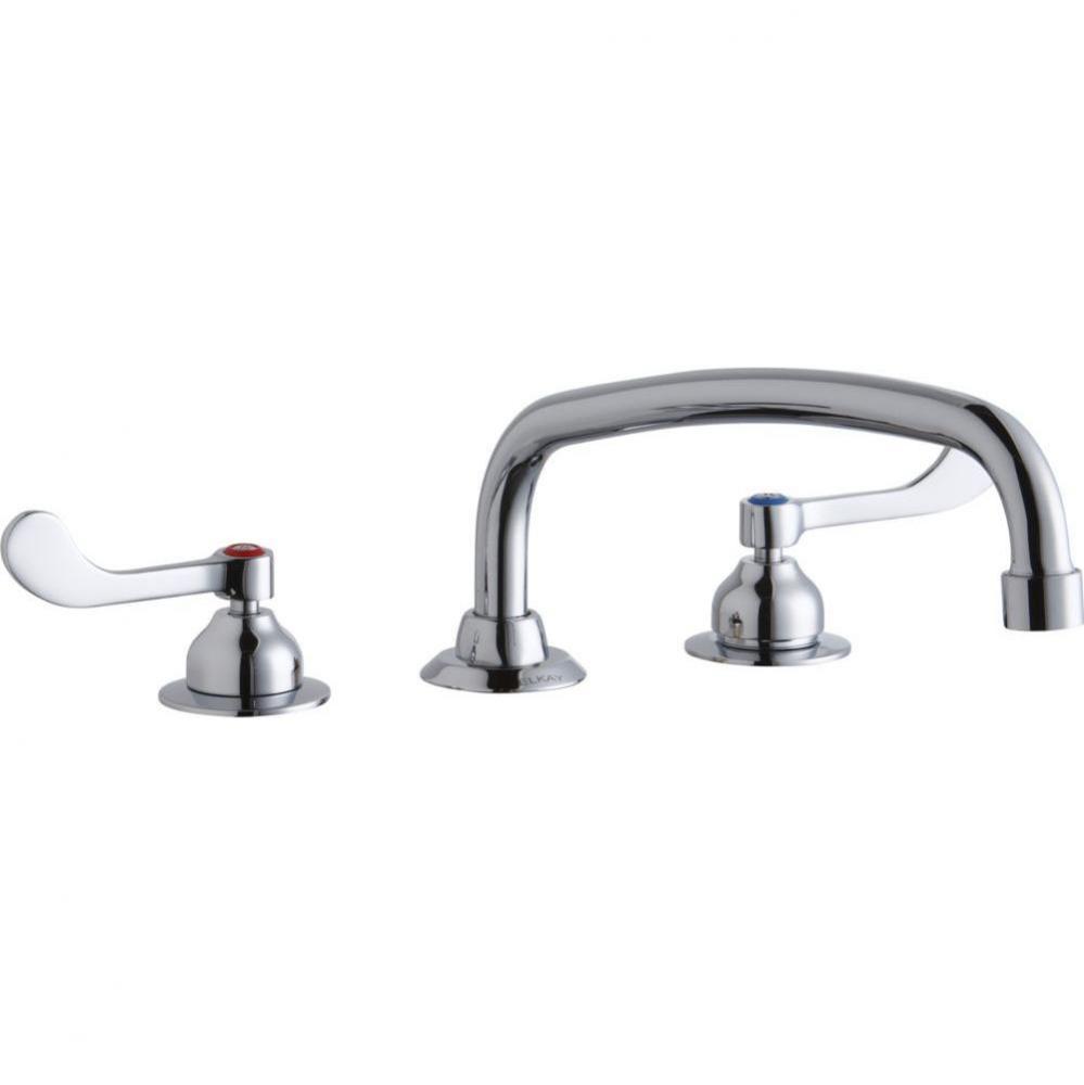 8&apos;&apos; Centerset with Concealed Deck Faucet with 14&apos;&apos; Arc Tube Spout 4&apos;&apos