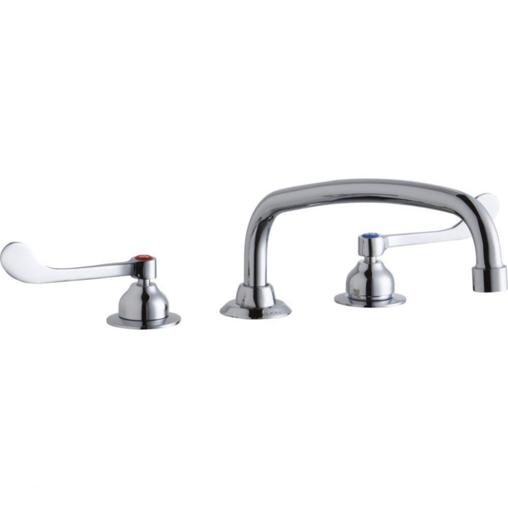 8&apos;&apos; Centerset with Concealed Deck Faucet with 14&apos;&apos; Arc Tube Spout 6&apos;&apos