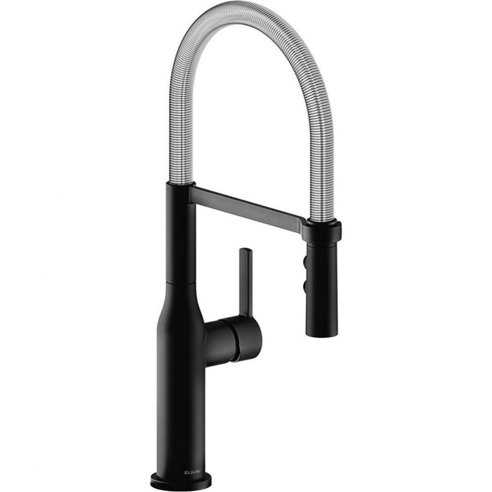 Avado Single Hole Kitchen Faucet with Semi-professional Spout and Forward Only Lever Handle, Matte