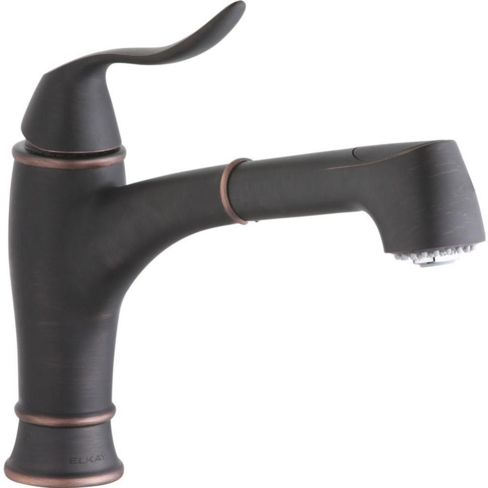 Explore Single Hole Bar Faucet with Pull-out Spray Lever Handle Oil Rubbed Bronze