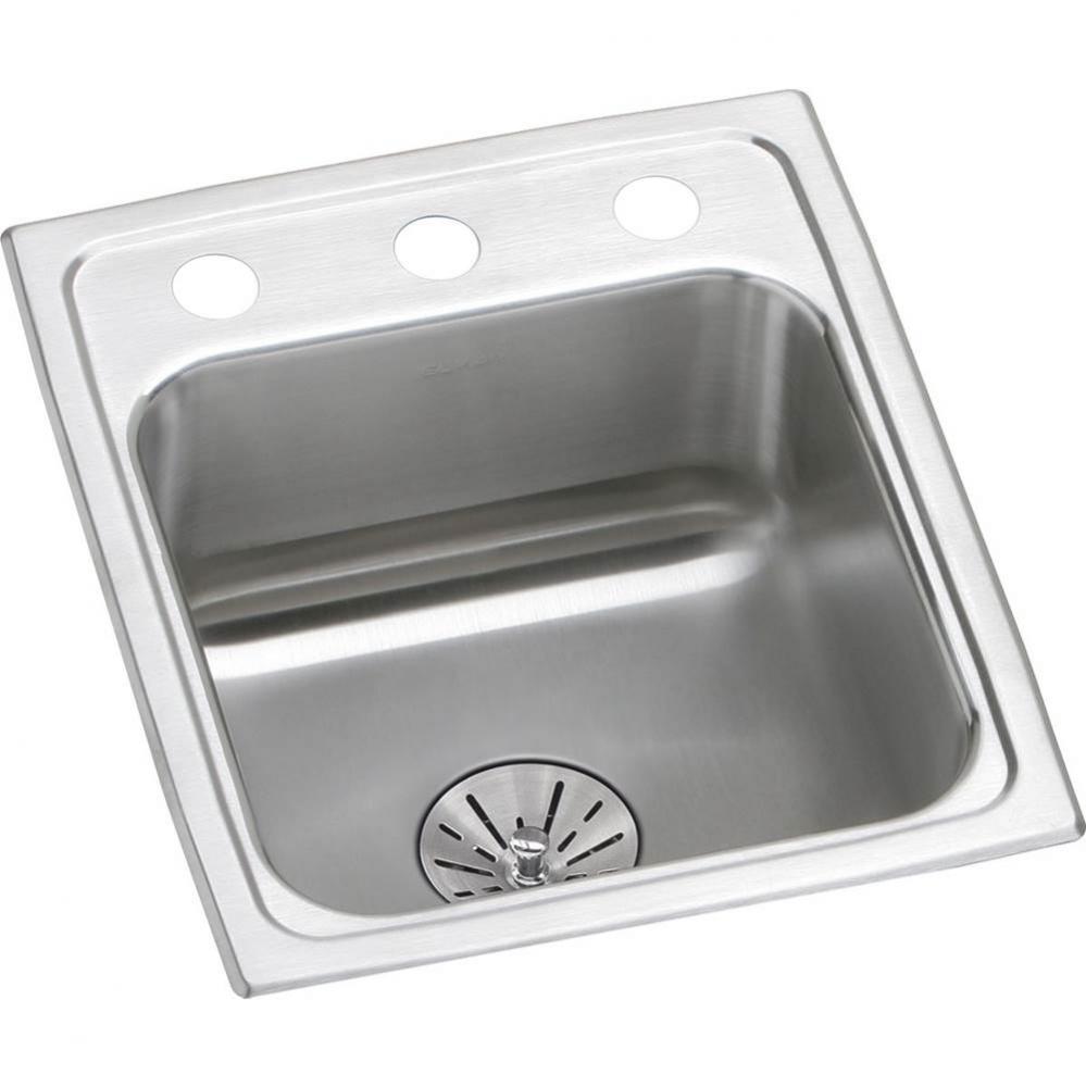 Lustertone Classic Stainless Steel 13&apos;&apos; x 16&apos;&apos; x 6-1/2&apos;&apos;, MR2-Hole S