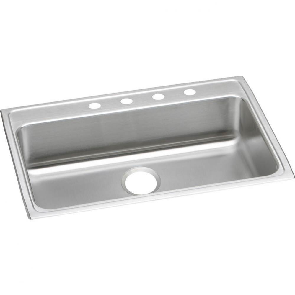 Lustertone Classic Stainless Steel 31&apos;&apos; x 22&apos;&apos; x 4&apos;&apos;, Single Bowl Dr