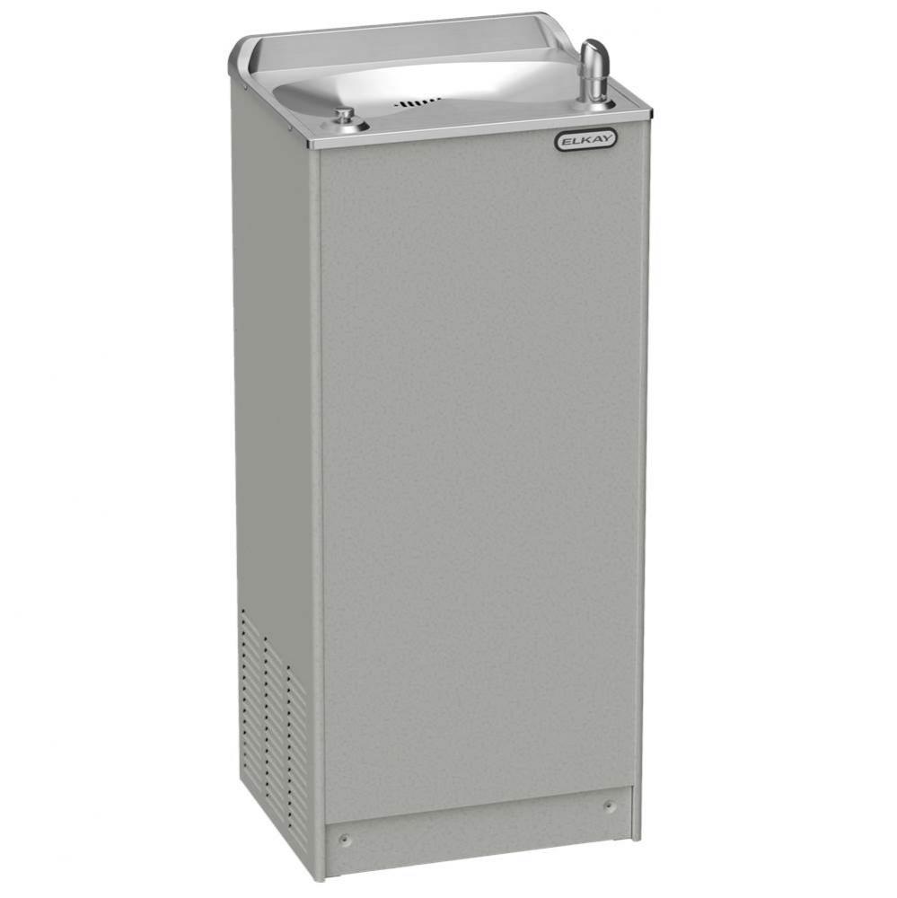Floor Mount Cooler with Back Plate and Plumbing Box Non-filtered Refrigerated 14 GPH Stainless