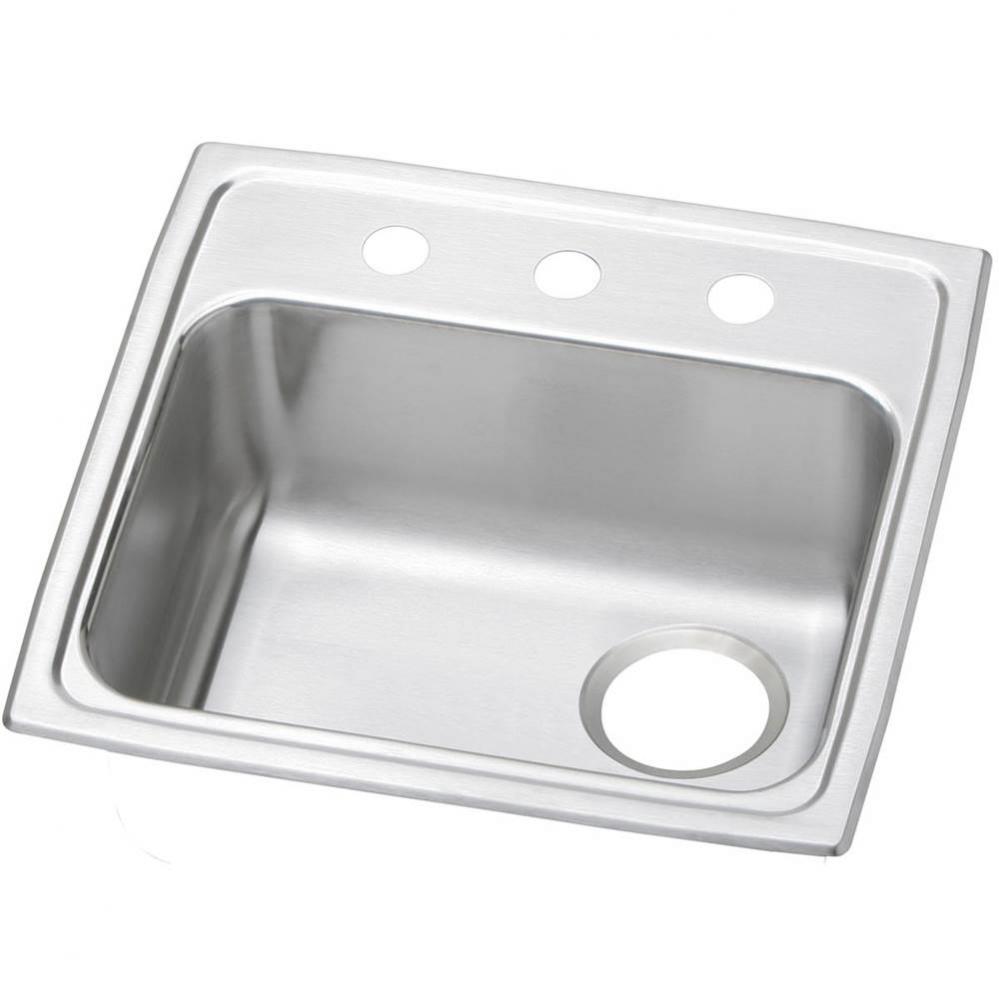 Celebrity Stainless Steel 19-1/2&apos;&apos; x 19&apos;&apos; x 5-1/2&apos;&apos;, 2-Hole Single B