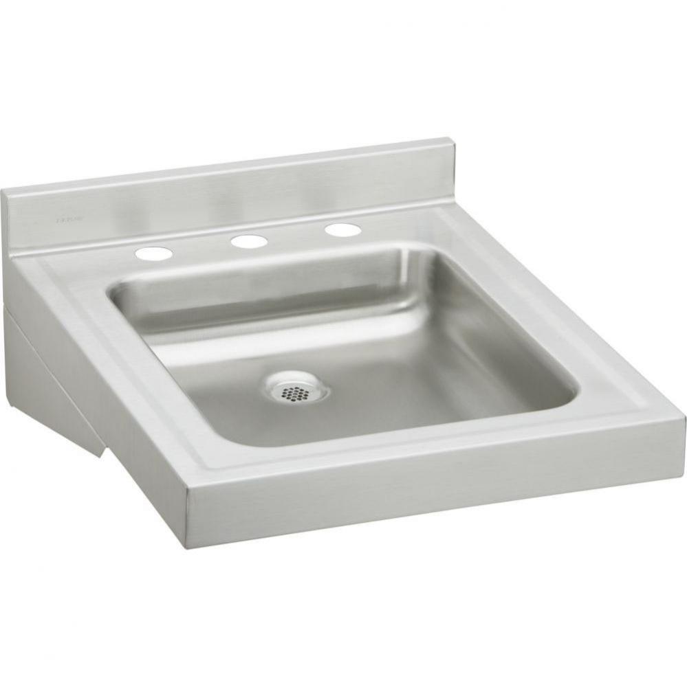 Sturdibilt Stainless Steel 19&apos;&apos; x 23&apos;&apos; x 4&apos;&apos;, Wall Hung Single Bowl