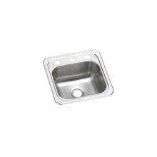 Elkay BCR152 - Celebrity Stainless Steel 15'' x 15'' x 6-1/8'', 2-Hole Single Bowl