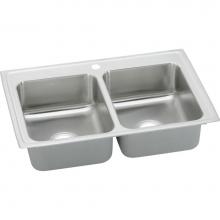 Elkay BPSRQ23171 - Celebrity Stainless Steel 23'' x 17'' x 6-1/8'', Equal Double Bowl D