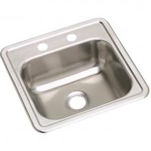 Elkay D115151 - Dayton Stainless Steel 15'' x 15'' x 5-3/16'', 1-Hole Single Bowl Dr