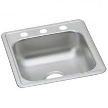 Elkay D117193 - Dayton Stainless Steel 17'' x 19'' x 6-1/8'', 3-Hole Single Bowl Dro