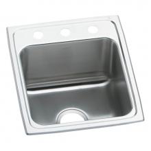 Elkay LRAD1522602 - Lustertone Classic Stainless Steel 15'' x 22'' x 6'', 2-Hole Single