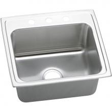 Elkay DLRQ2219105 - Lustertone Classic Stainless Steel 22'' x 19-1/2'' x 10-1/8'', Singl