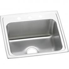 Elkay DLR2219101 - Lustertone Classic Stainless Steel 22'' x 19-1/2'' x 10-1/8'', Singl