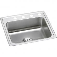 Elkay DLR221910PD2 - Lustertone Classic Stainless Steel 22'' x 19-1/2'' x 10-1/8'', Singl