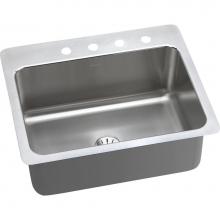 Elkay DLSR272210PD3 - Lustertone Classic Stainless Steel 27'' x 22'' x 10'', 3-Hole Single