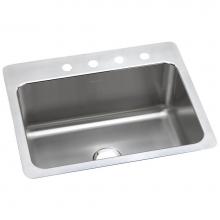 Elkay DLSR2722101 - Lustertone Classic Stainless Steel 27'' x 22'' x 10'', 1-Hole Single