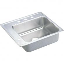 Elkay DRKADQ2522402LM - Lustertone Classic Stainless Steel 25'' x 22'' x 4'', Single Bowl Dr